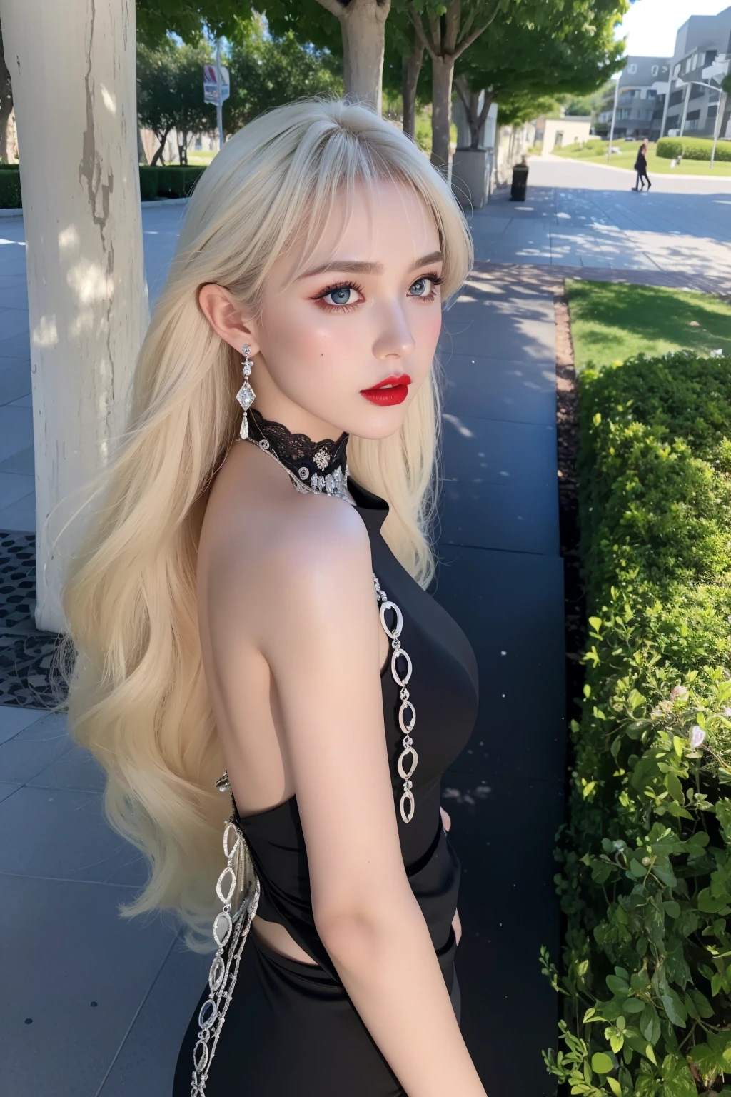 Royal princess,Super detailed, Delicate face, Stock Photography , Portrait 400, F1 Camera Lens.6, Colorful, Surrealism, Realistic textures, Dramatic Lighting, Thin Film Distiller 800 (8K, original photo, Better quality, masterpiece: 1.2), Super detailed, (Extremely delicate skin: 1.2), 8K 超高清, SLR camera, Soft Light, high quality.Fire Queen,Blue pupils,Apply red lipstick,Have a tattoo,The tattoo is very three-dimensional,Gorgeous and intricate tattoo designs,8K Mugshot,Large Breasts,Dark eyeshadow,Sexy thick lips(Red lipstick),Ice Princess,The facial features are very three-dimensional,Gorgeous and exquisite crystal diamond lace wedding dress,Silver armor,Exquisite and ornate silver decoration,Universe shining diamond gem,Ultra-clear portrait,Very exquisite and gorgeous jewelry,breasts symmetrical,Stand sideways