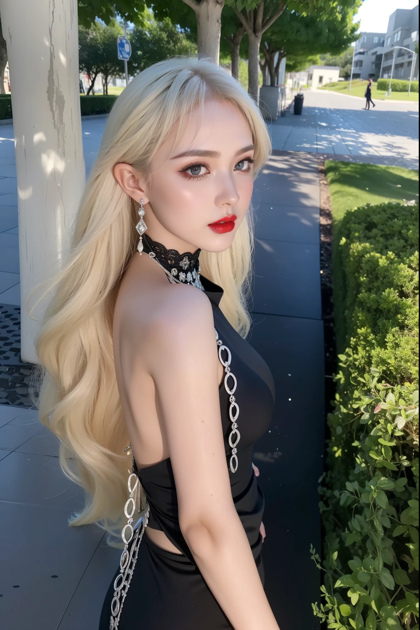 Royal princess,Super detailed, Delicate face, Stock Photography , Portrait 400, F1 Camera Lens.6, Colorful, Surrealism, Realistic textures, Dramatic Lighting, Thin Film Distiller 800 (8K, original photo, Better quality, masterpiece: 1.2), Super detailed, (Extremely delicate skin: 1.2), 8K 超高清, SLR camera, Soft Light, high quality.Fire Queen,Blue pupils,Apply red lipstick,Have a tattoo,The tattoo is very three-dimensional,Gorgeous and intricate tattoo designs,8K Mugshot,Large Breasts,Dark eyeshadow,Sexy thick lips(Red lipstick),Ice Princess,The facial features are very three-dimensional,Gorgeous and exquisite crystal diamond lace wedding dress,Silver armor,Exquisite and ornate silver decoration,Universe shining diamond gem,Ultra-clear portrait,Very exquisite and gorgeous jewelry,breasts symmetrical,Stand sideways
