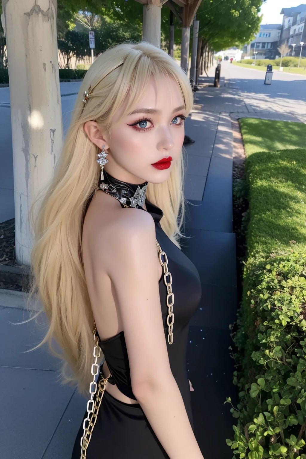 Detailed image quality,Witch Pandora,wing, Succubus Theme,堕落Angel,Excellent,scary,Secret Terror,Tentacles,With eyes,Uncanny Valley Effect,Beast Blood Moon,skeleton,vampire,Hellfire,Dark Queen,Angel,magician magic witch,16岁Angel,Eyes are blue(Pupils as deep as the starry sky),Gorgeous tattoo designs all over the body,Surreal photos(8K picture quality,Rich in details),Dark eyeshadow,Sexy thick lips(Red lipstick),Tattoo designs on body,Dark Queen,Wear luxurious gold jewelry,Silver Crystal Armor,Sparkling diamond gemstone,breasts symmetrical,Stand sideways