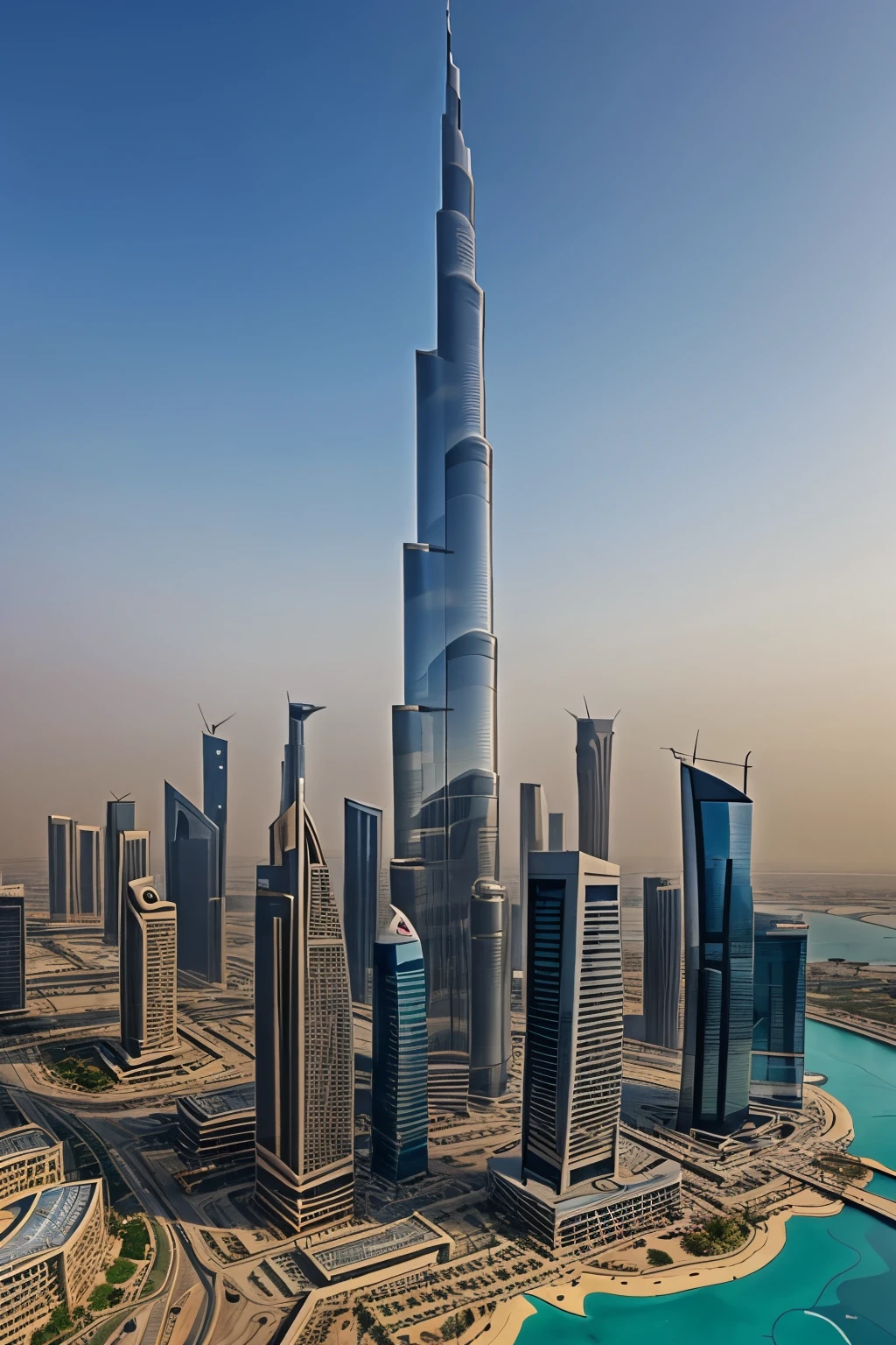 Burjh khalifa ai image or real image burjh khalifa