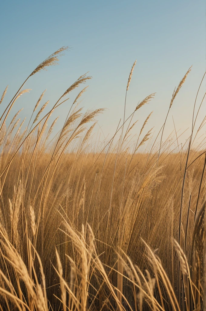 Flexible reeds and elastic grasses tied above their heads