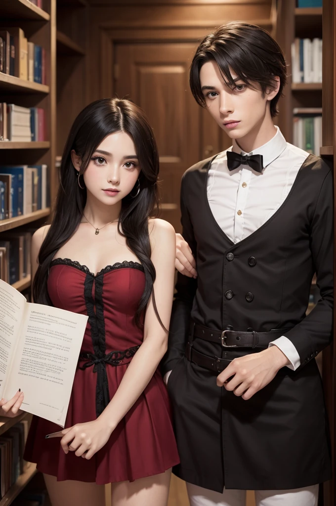 Bianca is a mischievous vampire with a strong personality who likes to make mischief and get into trouble and can also change gender by becoming, Levi A neutral boy who likes to stay in the library reading books and doesn't like to get into trouble
