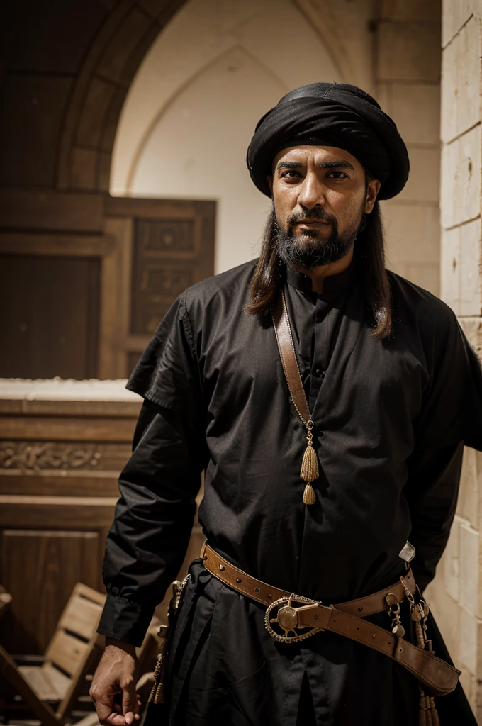 A war general of Abbasid Caliphate triumphant, high quality, masterpiece, highly detailed,