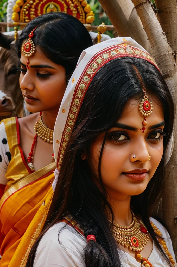 Durga Mata ji and cow safety