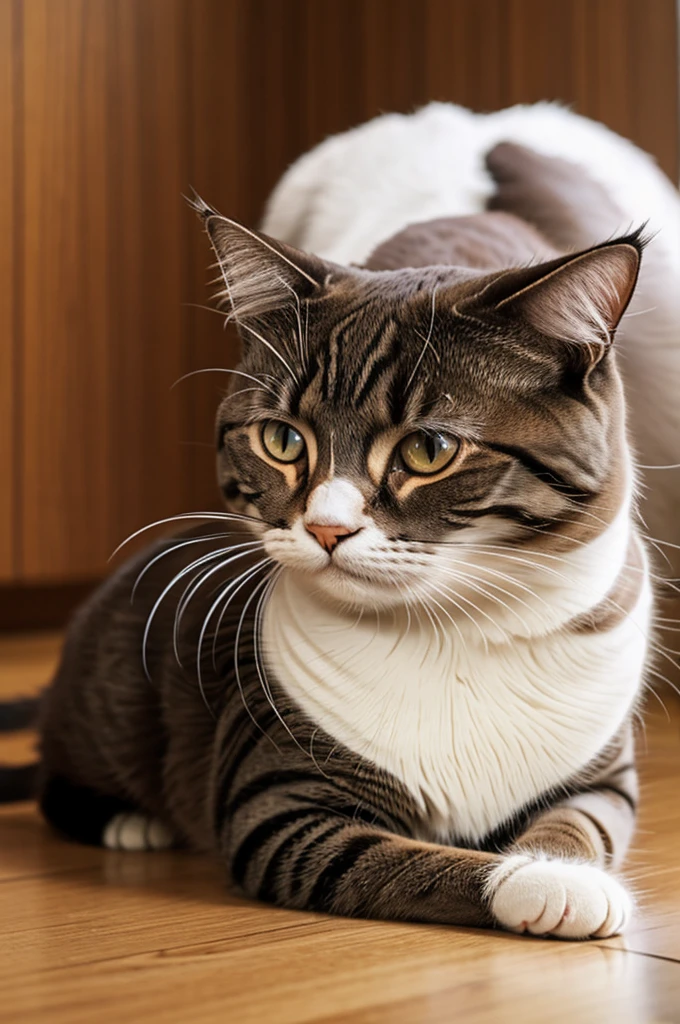 Animated sad cat crying