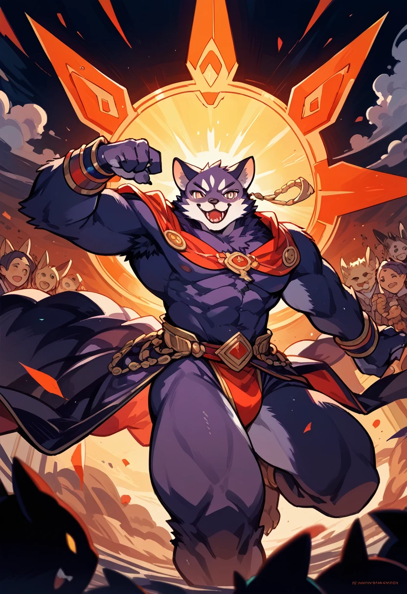 cover_page, highres, top quality, best quality, paid reward available, High-quality illustrations, unparalleled masterpiece, perfect artwork, absurdres, figma, super high resolution, detailed background, Steam punk, Beautiful World Heritage, boys, Happy, joyful(Photos of solo travelers)(kemono, furry anthro)cinematic lighting, dynamic angle,
