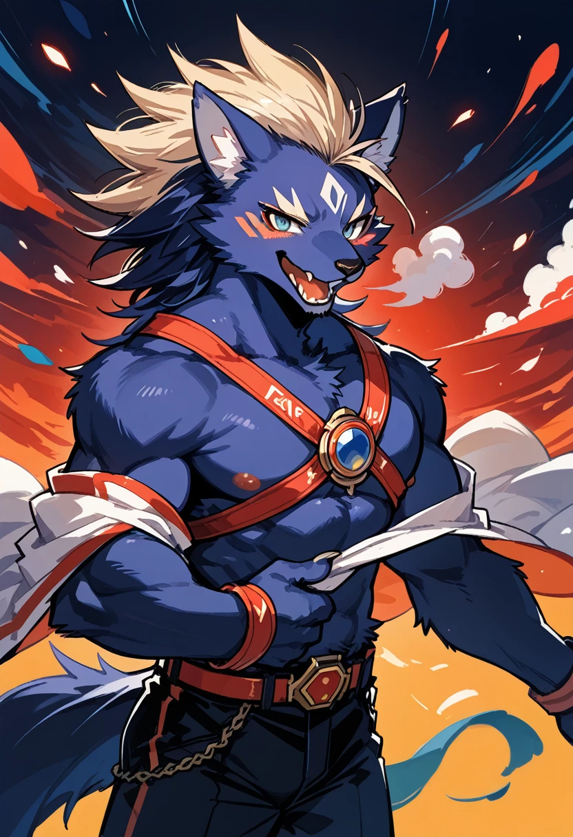 solo person,Wolf head,Wolf tail,male people,musculature,Sexy blue ears,blue hairs,There is fur on the arms,There is fur on the legs,The whole body is covered with gray fur, white panties,black sock,Red collar, Face to face audience,Stroke panties,sat on the ground,Abs,Bare upper body,Stronger,Male,no clothes are worn ,large tail,Hairy chest and genitals,He lifted his genitals higher with his hands,Genital erection and,cum shots,The
