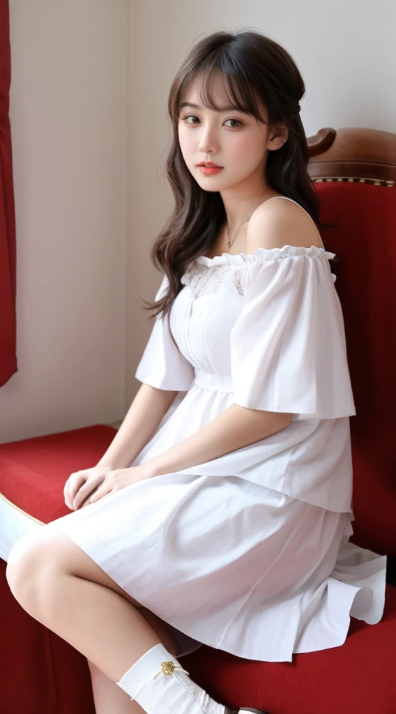 1fille,(personne seule:1.4),(Costume d'affaires blanc:1.4),Bouquet blanc,sans chemise