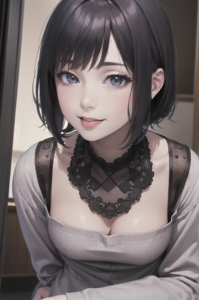 (8K, 4K, best qualityer, high resolution: 1.2), ( Masteristic , realisitic, Photoreal : 1.4), a one woman, standing alone, beautiful  face, she is smiling and showing her tongue 、Lipin&#39;s bright eyes , viewer, skin fair, Caucasian skin: 1.5), fine complexion,  Full body esbian,, big fit ass, big fit ass,  ridiculously long hair, hair green 、bangss, hair ornamen, with two sides up,, Youngh, White T-back 、s asack-view、お尻に食い込むWhite T-back 、She just wears panties instead 、bundas big fit asss 、long socks 、Colossal  、H-cup 、exposed nipples 、Horns are growing 、It emphasizes your ass 、She's a demon 、A tail grows from the coccyx 、White T-back 、Material branco
