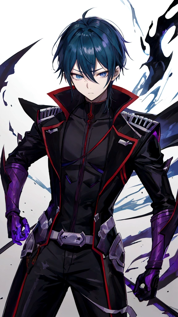 Shun: Similar appearance to Shinji but with a colder demeanor, sharper features, and a more intense gaze. Like a black demon