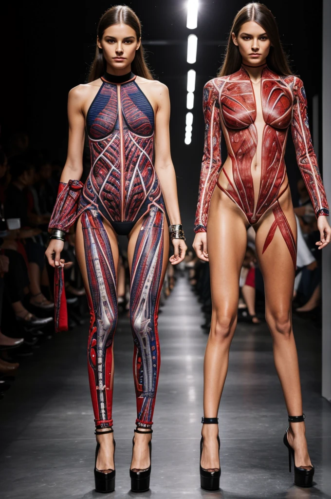 Fashion collection of human anatomy