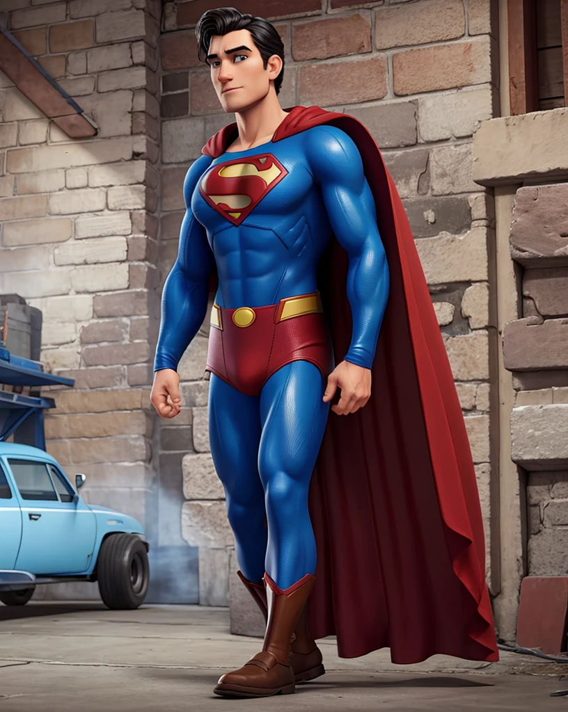clssic superman walking