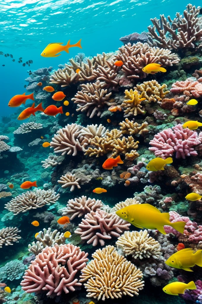 arafed coral reef with a variety of different types of corals, a picture by Dietmar Damerau, flickr, sumatraism, colorful coral reef, coral reef, tropical reef, coral sea bottom, vibrant corals, reefs, corals, elegant coral sea bottom, coral reefs, colorful coral, beautiful colorful corals, overgrown with colorful coral
