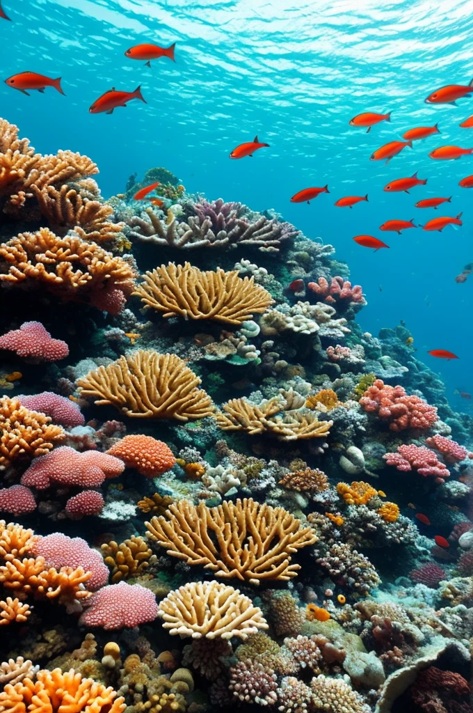 arafed coral reef with a variety of different types of corals, a picture by Dietmar Damerau, flickr, sumatraism, colorful coral reef, coral reef, tropical reef, coral sea bottom, vibrant corals, reefs, corals, elegant coral sea bottom, coral reefs, colorful coral, beautiful colorful corals, overgrown with colorful coral