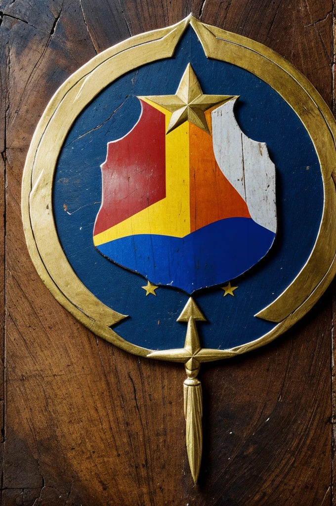 Shield of Venezuela with the phrase hand, I have faith