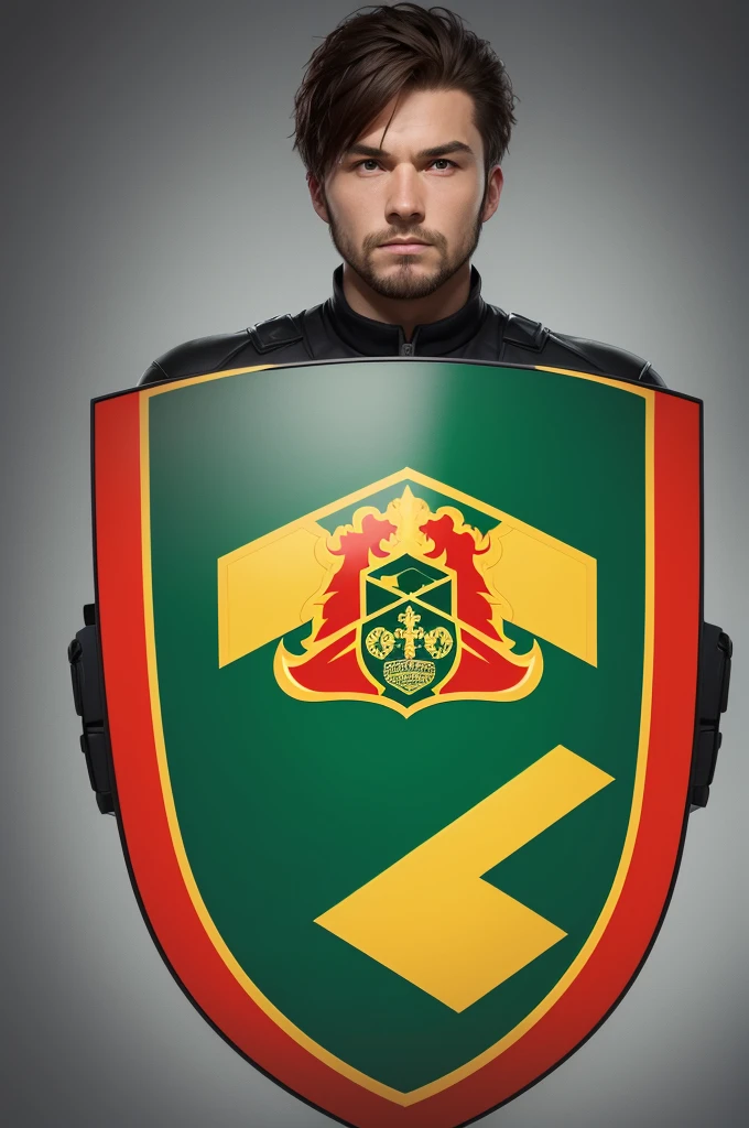 Make the shield of a team called "Dorsmund FC" (he is inspired by the Borrusia Dormunt team)