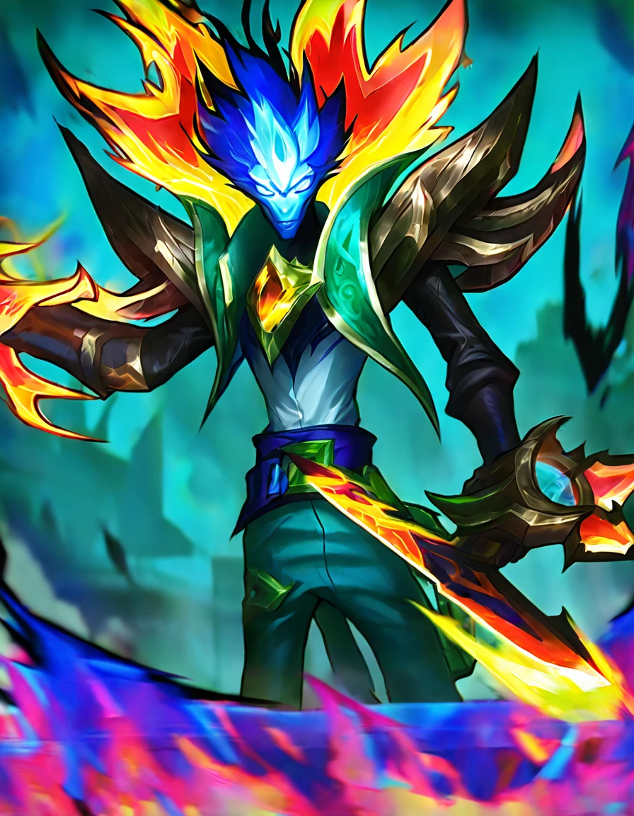 Steel Dragon Thresh Skin, better aesthetics, lolsplashart, standing alone, ****ung boy, containment, blue eyes, missiles, elsword, male focus, citys, pants, missilesduras, Ablaze, colored fur, , shoulder missilesduras, gem, Ablaze eyes, duck.