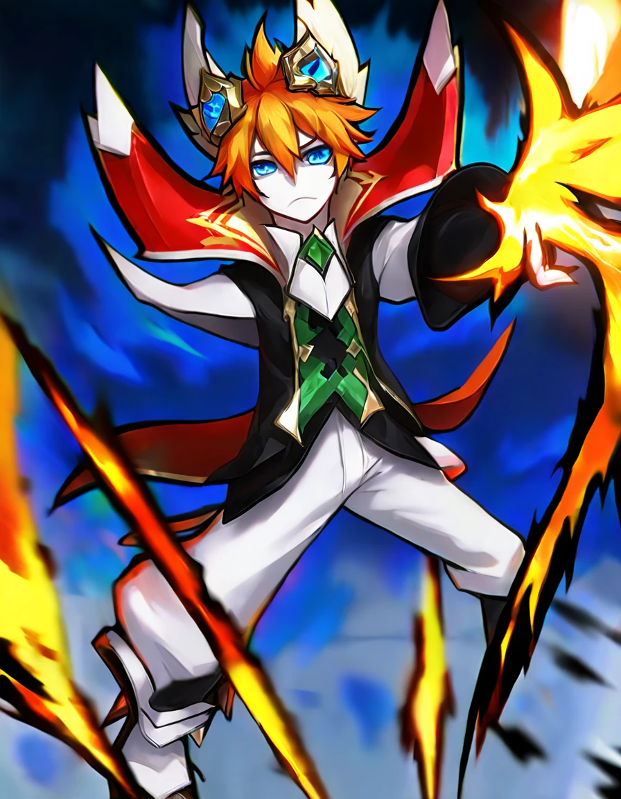 white human pele, better aesthetics, lolsplashart, standing alone, ****ung boy, containment, blue colored eyes, missiles, elsword, male focus, citys, pants, missilesduras, Ablaze, colored fur, , shoulder missilesduras, gem, Ablaze eyes, duck.