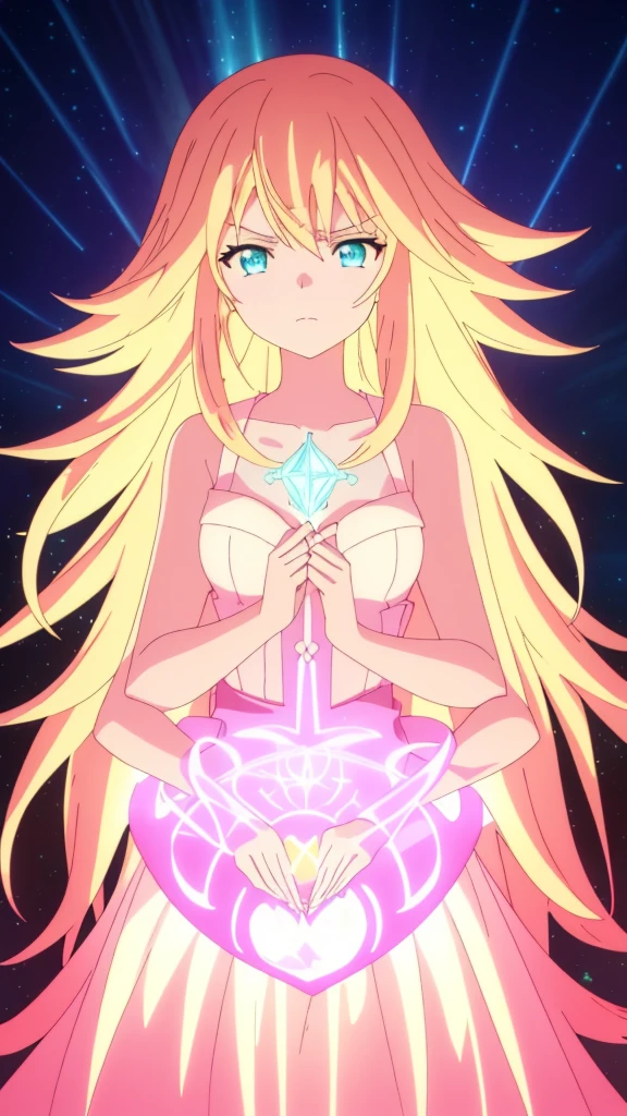beautiful girl, puffy tiered ballgown, vibrant pastel colors,(20years old,madure female),(angry),closed mouth,white dress,cleavage,sleeveless,((glowing blonde long hair)), magical lights, sparkling magical liquid, inspired by Glen Keane, inspired by Lois van Baarle, disney art style, by Lois van Baarle, glowing aura around her, by Glen Keane, jen bartel, glowing lights! digital painting, flowing glowing hair, glowing flowing hair, beautiful digital illustration, fantasia background, whimsical, magical, fantasy, ((masterpiece, best quality)), intricate details, highly detailed, sharp focus, 8k resolution, sparkling detailed eyes, liquid watercolor,forest,night,(extra arms),(dynamic angle)