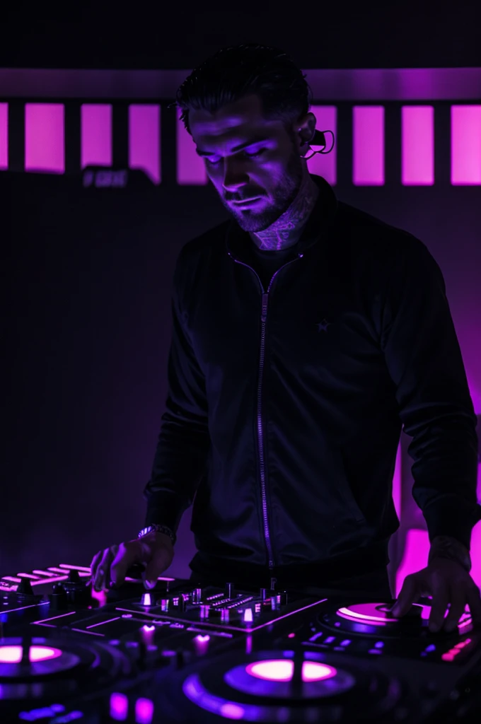 There is a DJ playing dark techno who is truly malevolent