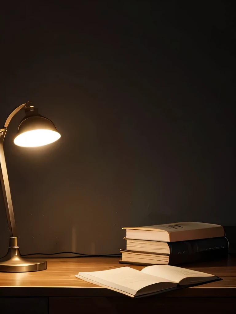 study,desk,Blank book,pen,desk lamp,Dark environment,birdcage,Rat hole in the wall,Overlooking,HD,There is a bloody fingerprint on the table
