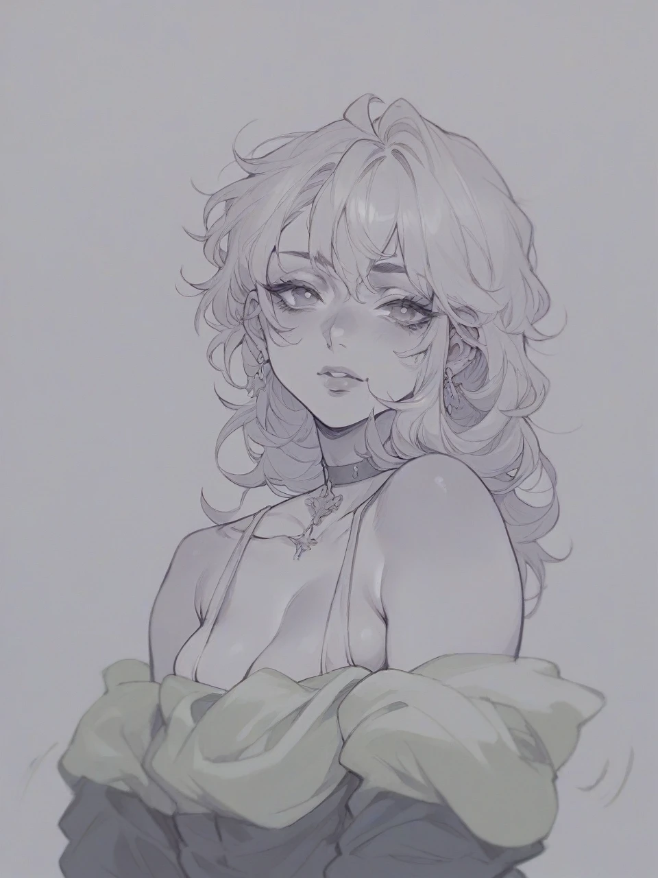 Make the line art of the drawing