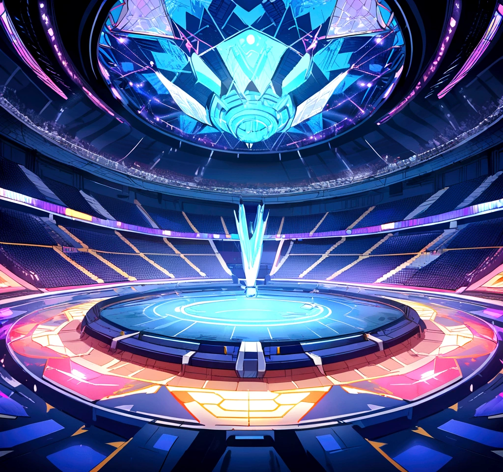 A huge pokemon arena stadium