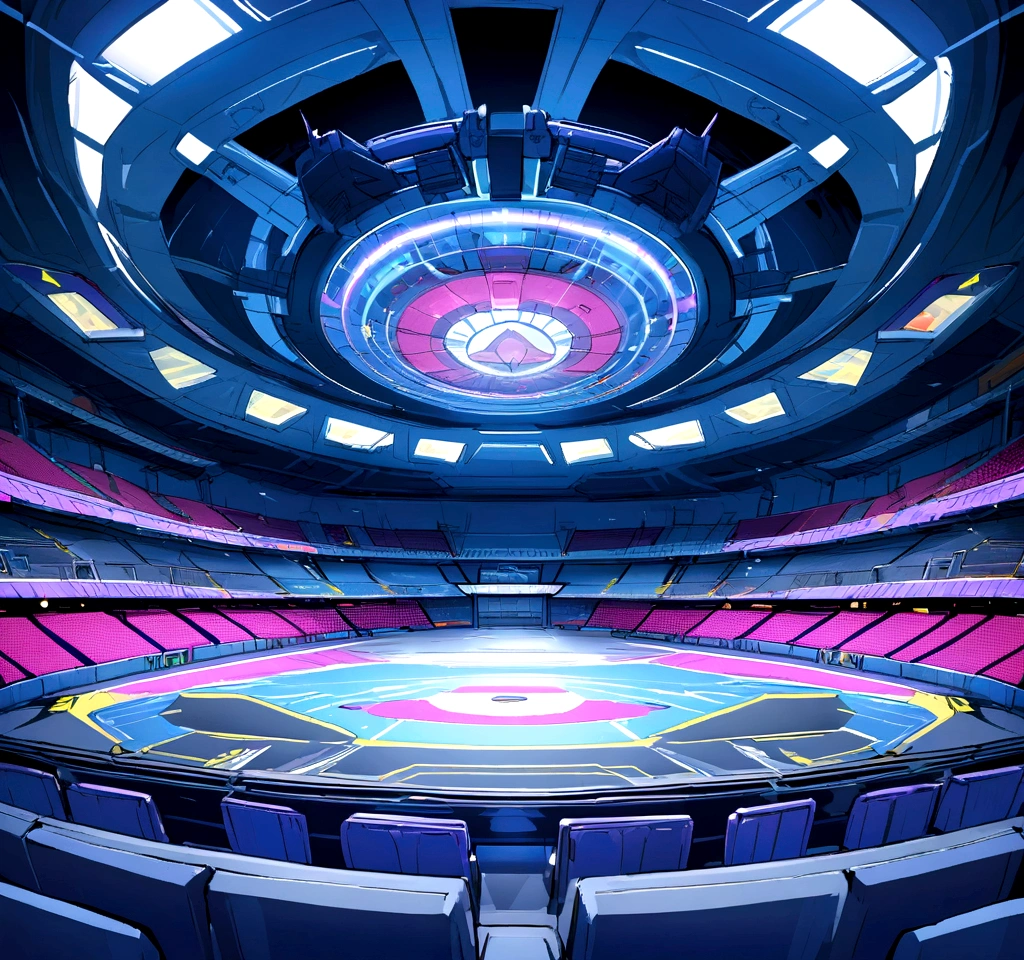 A huge pokemon arena stadium