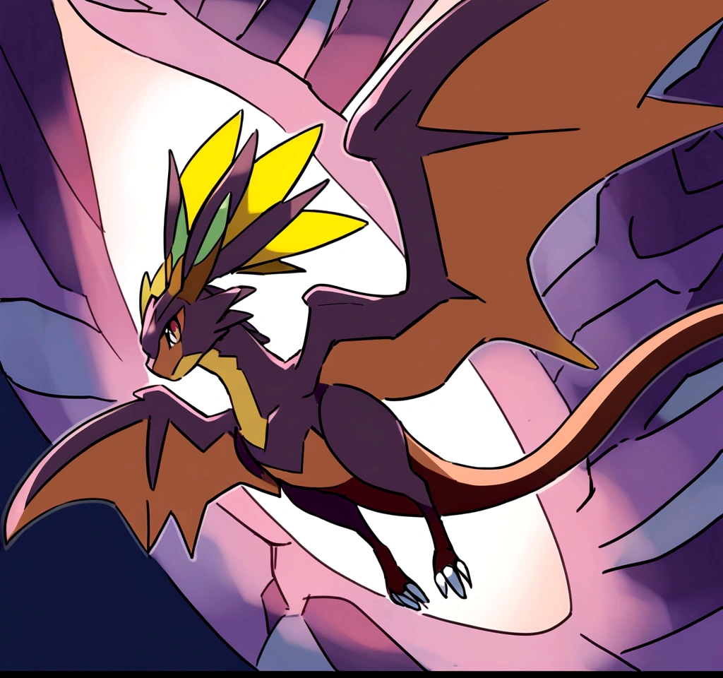 Noivern Pokemon flying in the air