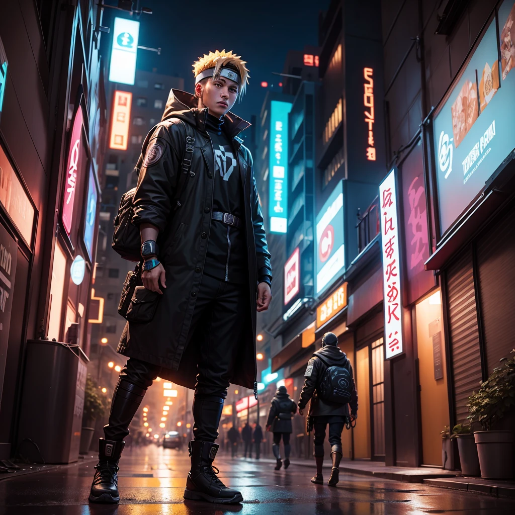 naruto in cyberpunk more details