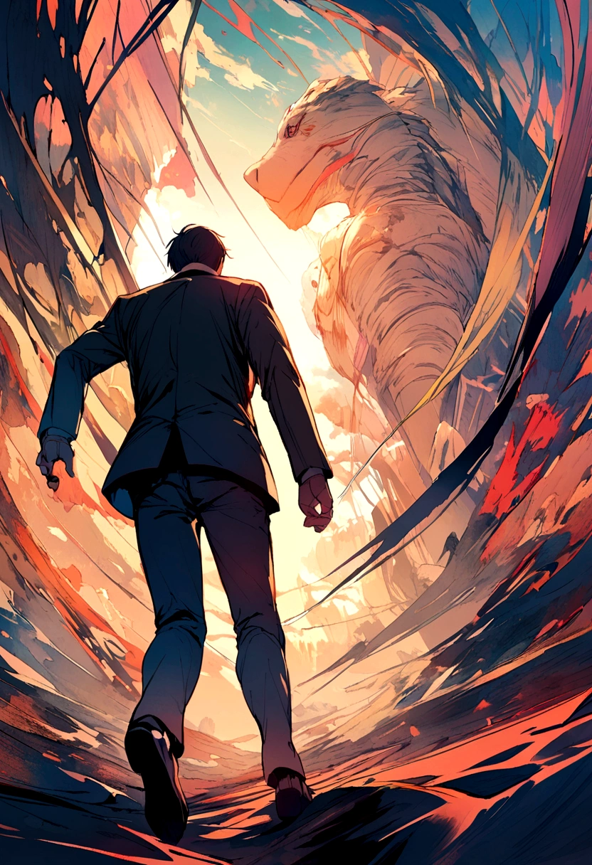 Man leaving