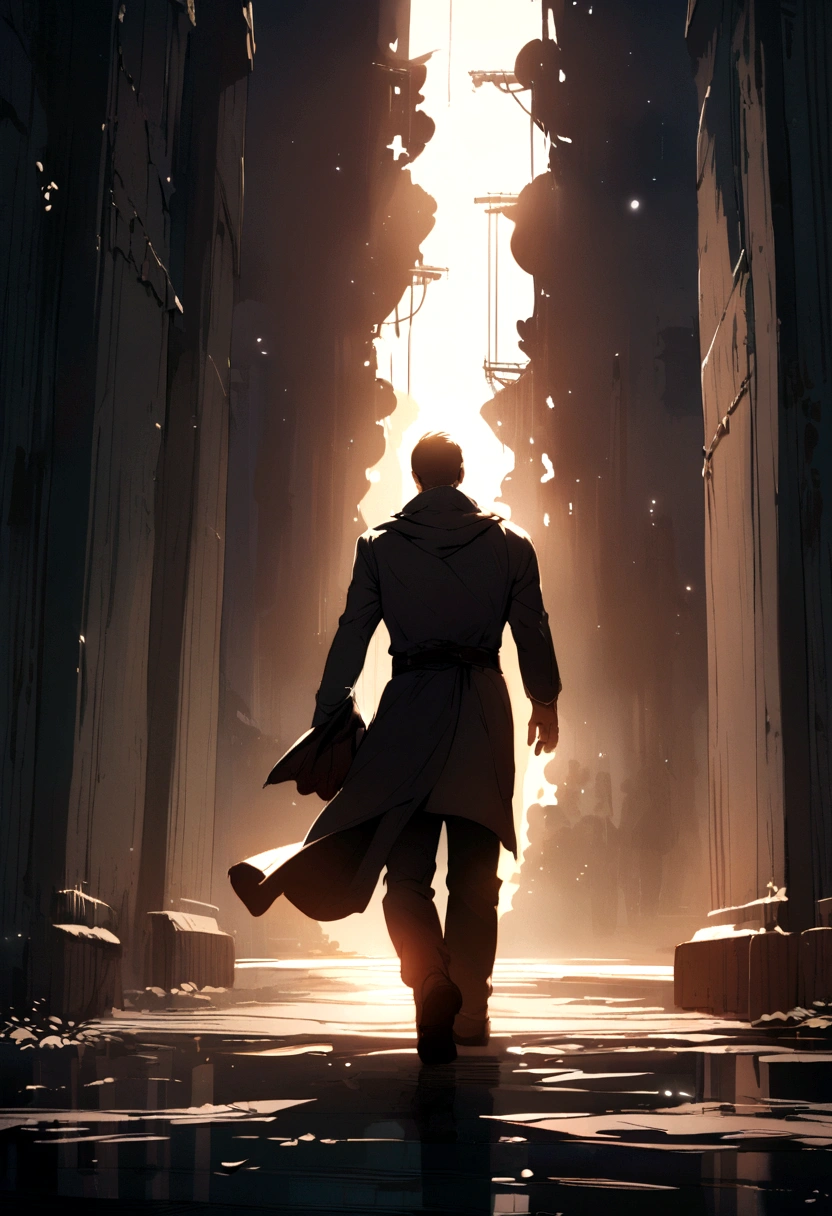Man leaving  
