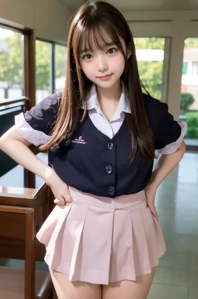 Take off your panties、Pull down your panties、Chestnut Hair、Semi-long hair、Blushing、lipstick、Perfect hands、Detailed hands、、School、school uniform、日本の、