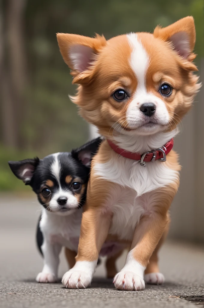 Small Dog red happy