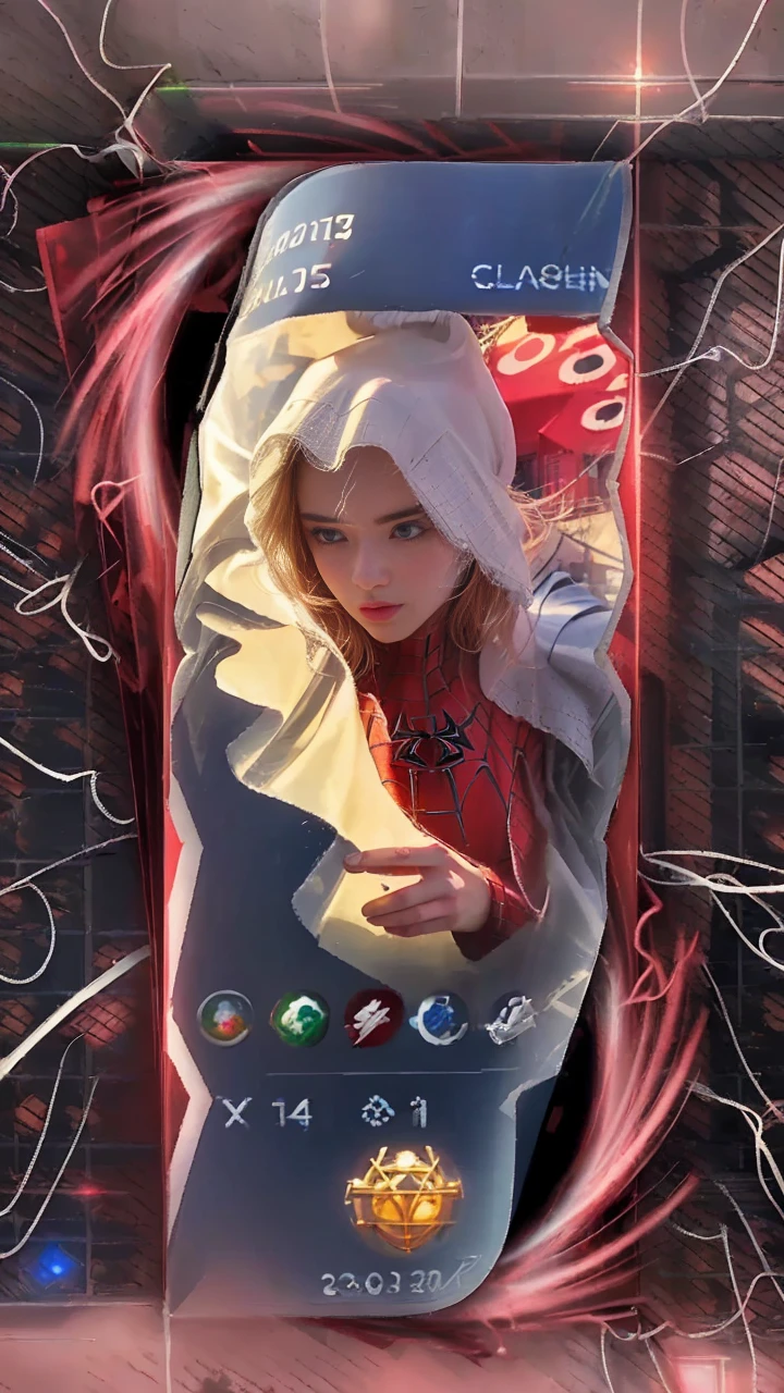 (1girl:1.3), Solo, (((Very detailed face)))), ((Very detailed eyes and face)))), Beautiful detail eyes, Body parts__, Official art, Unified 8k wallpaper, Super detailed, beautiful and beautiful, beautiful, masterpiece, best quality, original, masterpiece, super fine photo, best quality, super high resolution, realistic realism, sunlight, full body portrait, amazing beauty, dynamic pose, delicate face, vibrant eyes, (from the front), She wears Spider-Man suit, red and black color scheme, spider, very detailed city roof background, rooftop, overlooking the city, detailed face, detailed complex busy background, messy, gorgeous, milky white, highly detailed skin, realistic skin details, visible pores, clear focus, volumetric fog, 8k uhd, DSLR, high quality, film grain, fair skin, photo realism, lomography, futuristic dystopian megalopolis, translucent
