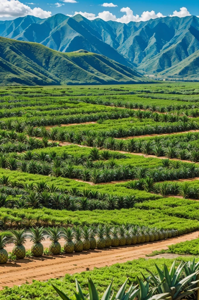 Pineapple plantations that have the key worm