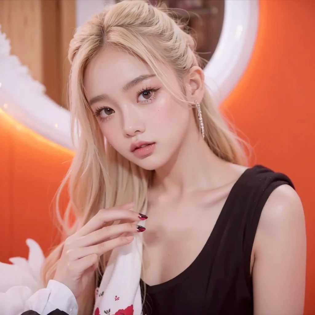 Chica girl cute, rose de blackpink