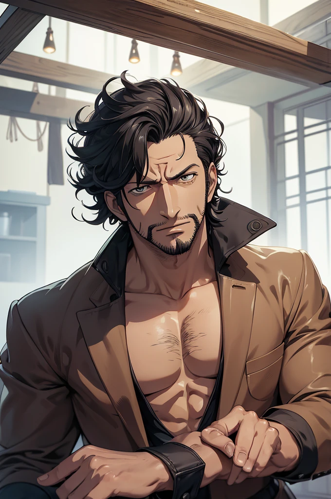 Masterpiece, Best Quality, high quality, high resolution, Kizaru, Borsalino, of, one piece anime
