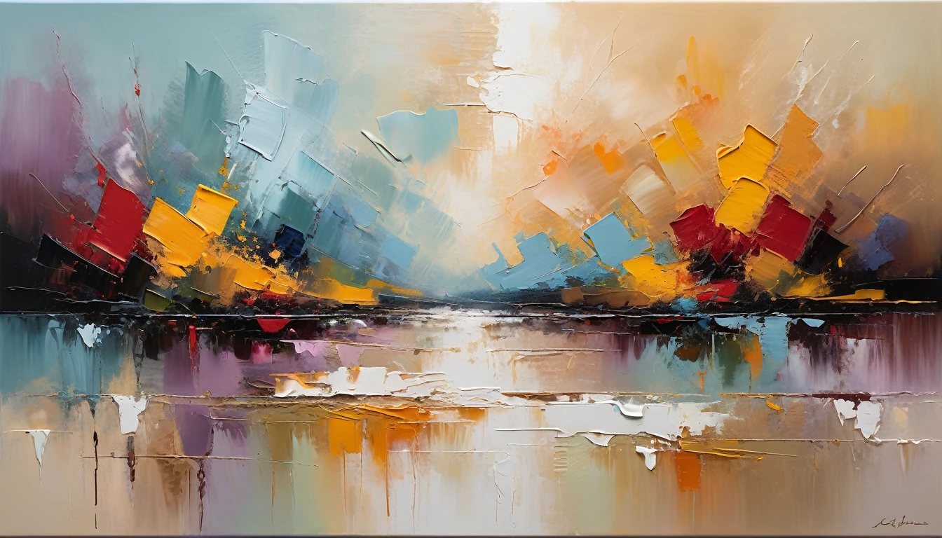 Create a plain canvas, evocative background using the expressive and textured brushstrokes abstract Use a muted color palette with subtle variations in tone to create depth and visual interest. Focus on the tactile quality of the oil paint, incorporating gentle gradients and soft transitions between colors. Allow the brushstrokes to remain visible, adding a sense of raw emotion and intimacy to the background.