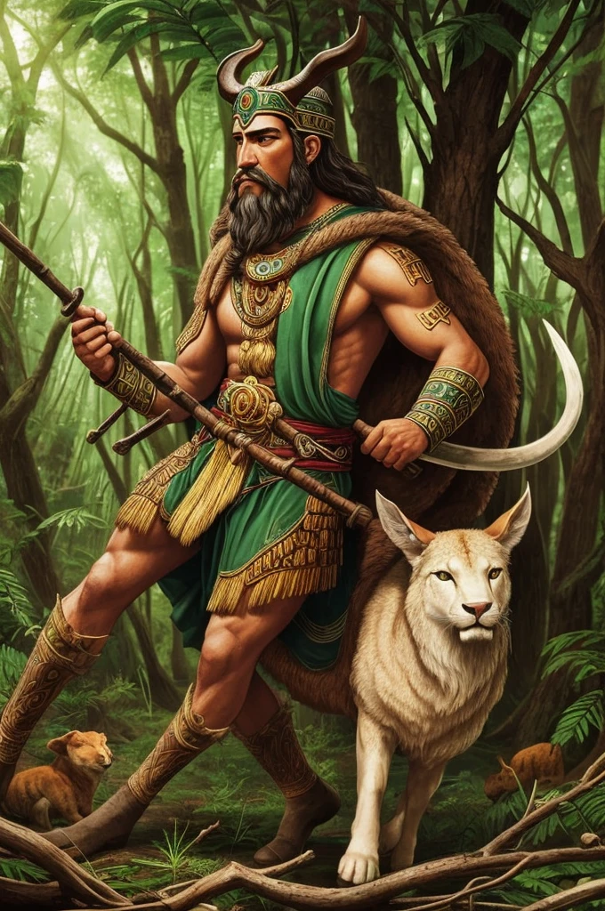 Oxóssi - is the god of hunting, of the forests, of the animals, of abundance and sustenance