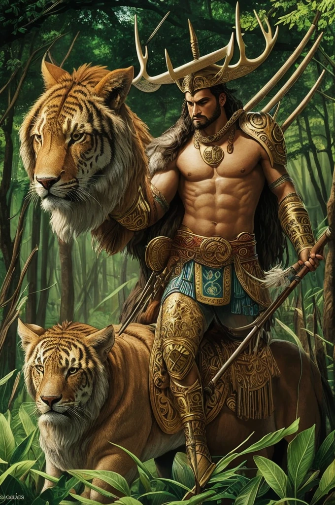 Oxóssi - is the god of hunting, of the forests, of the animals, of abundance and sustenance