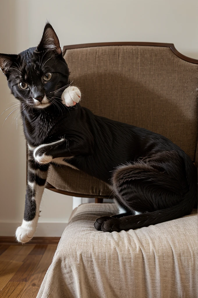 Cat on top of a dog