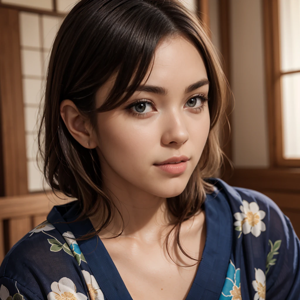 a beautiful young woman in a traditional japanese yukata sitting in a riksa in 1980,  highly detailed, 4k, photorealistic, warm lighting, vibrant colors, beautiful detailed eyes, beautiful detailed lips, extremely detailed face, long eyelashes, cinematic, masterpiece, 4k, ultra realistic, front of the camera, random pose, cloth and location, fullbody, happy face
