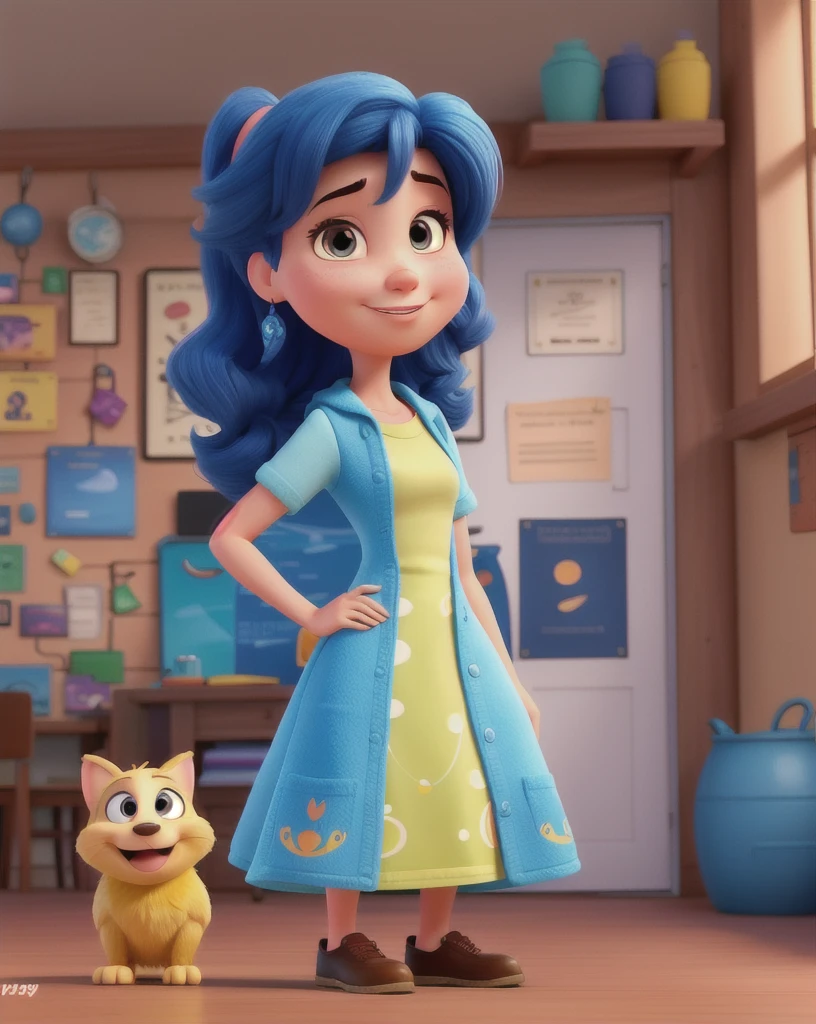 A disney pixar style woman, high qualiy, best qualityer
