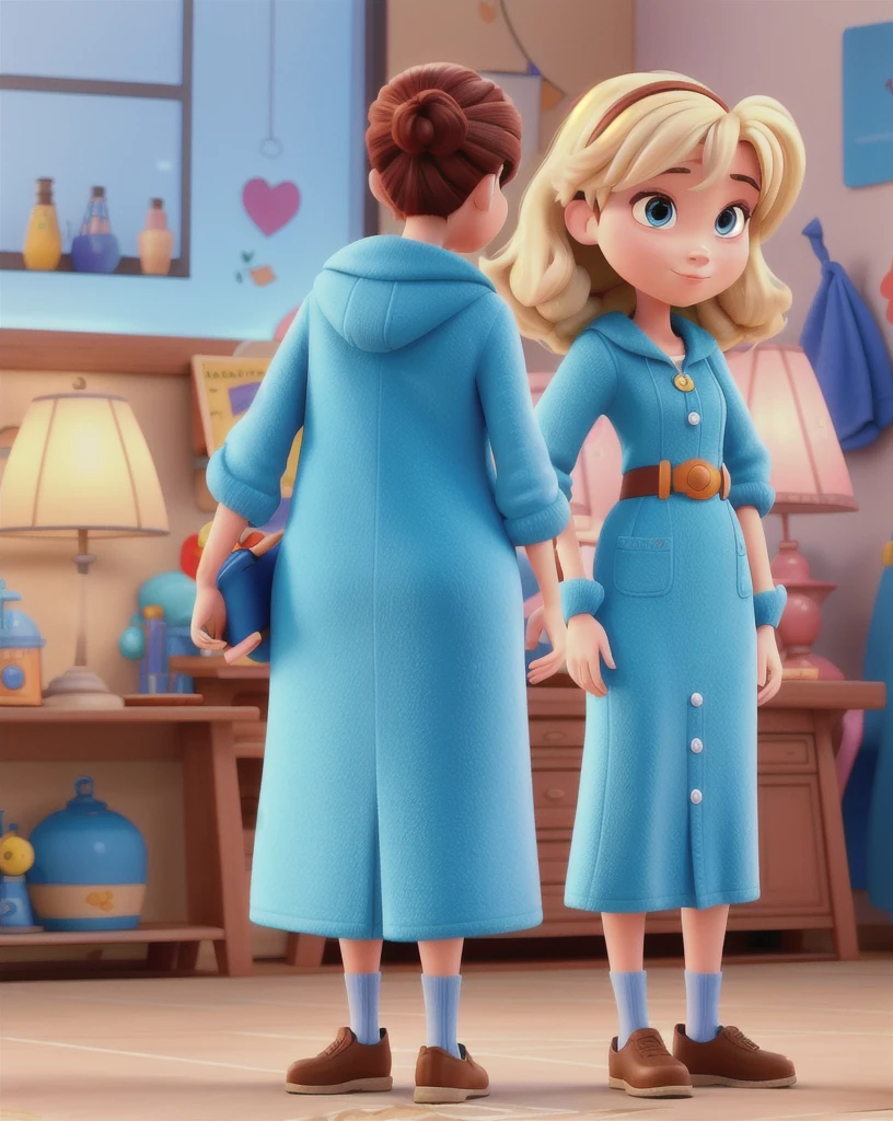 A disney pixar style woman, high qualiy, best qualityer