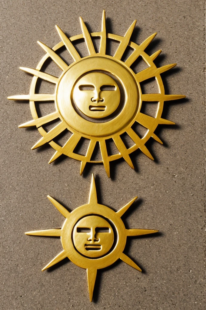 Create a Greek sun symbol
