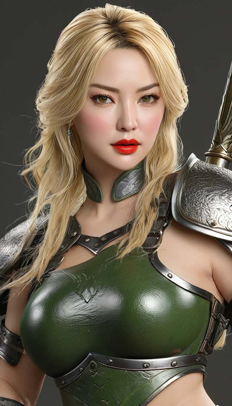(((hyper real)))、(Amazon Female Warrior)、
Beautiful woman High level image quality High resolution realistic styled hair mature、middle-aged women、((big big tits)) Fine skin texture、超High resolution、realistic、plump body shape、((Beautiful middle-aged woman))、beautiful expression 、fine green eyes、blonde hair、45Amazon Female Warrior、big cleavage、big ass、bright red lips、(simple clothes)and(Wearing simple armor)、(i have a weapon)、