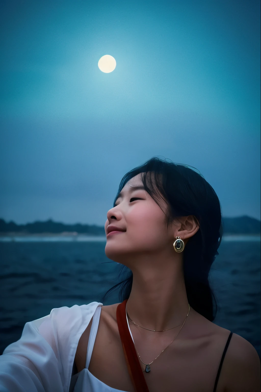 I came from the sea，
Bringing back the twenty-two stars of navigation。
You asked me about sailing.，
I smiled up at the sky... like when the fog rises，
Jingle Earrings，
Finding a way through thick hair；
With the softest breath，
Blow open your eyelashes and draw the light of the beacon。

The equator is a red line，
You don&#39;t see me when I smile。
The meridian is a string of dark blue pearls，
When you miss，
That is, dripping for the separation of time。

I came from the sea，
You have so many treasures from the sea...，The angry evening cloud，
And the coral reefs that I dare not approach easily
