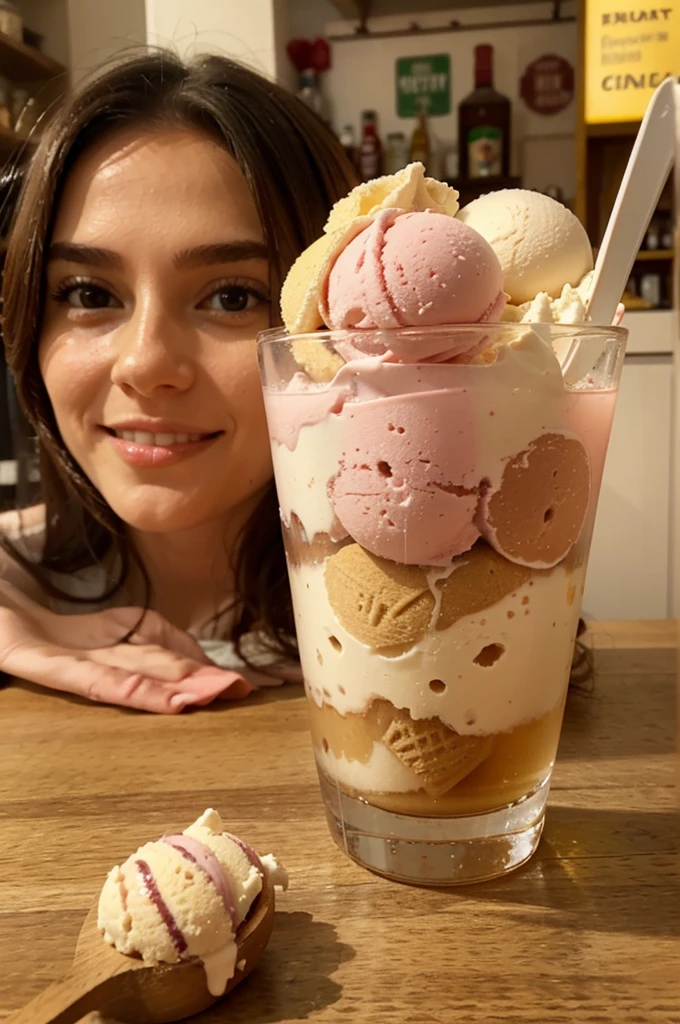 Ice cream - miniature candy made from natural juices, for quick consumption. in ITALY style