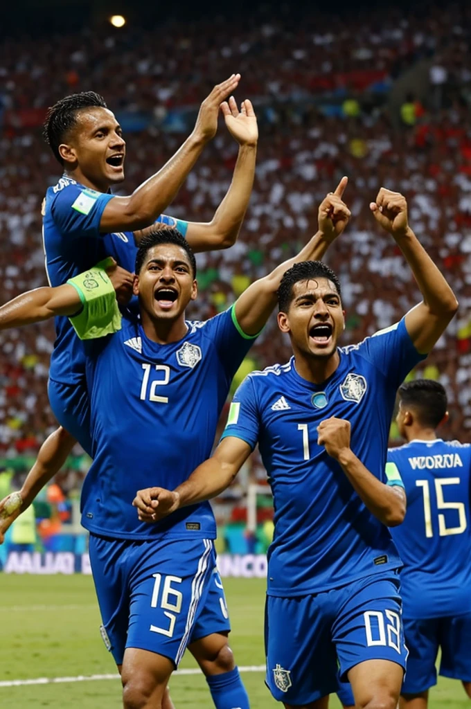 Honduras team winning a world cup